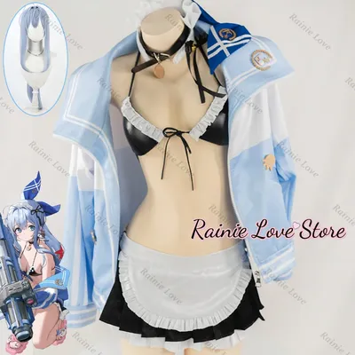 Game Goddess of Victory Nikke Anchor Cosplay Costume Anchor: Innocent Maid Uniform Sexy Sweet Image