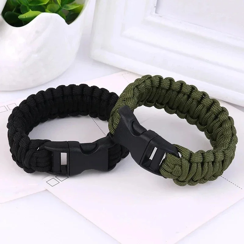 23 cm/9 Zoll Paracord-Überlebensarmband mit sieben Kernen für den Notfall im Freien, Camping-Werkzeug mit geflochtenem Seil-Design Image