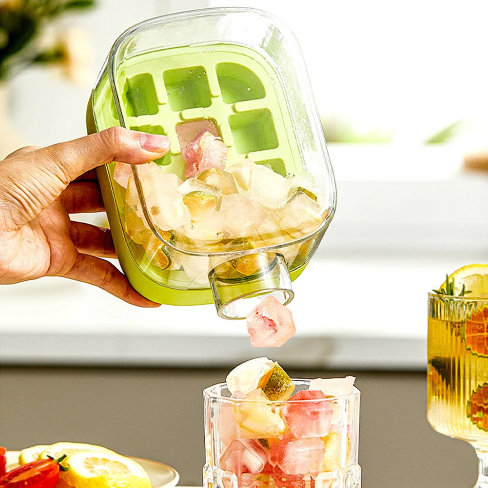 2-in-1-Eiswürfel-Wasserflasche, Ein-Klick, 500/800 ml, tragbarer Eisbereiter, Wasserkocher mit Strohhalm, Eisform, Kühlbecher, Outdoor-Fitnessbecher Image