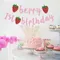 Erdbeere Alles Gute zum Geburtstag Banner Geburtstag Party Dekoration Kinder 1. Sommer Erdbeere Geburtstag Party Supplies Gefälligkeiten Babyparty