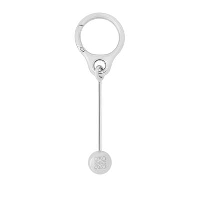 Loewe Stainless Steel Bar Pebble Keychain