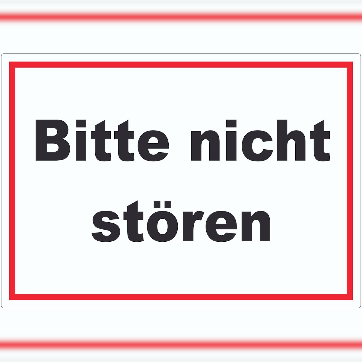 HB-Druck Bitte nicht stören Aufkleber A5 (148x210mm) Image