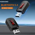 Trasmettitore FM Bluetooth 5.4 per auto Adattatore audio wireless USB con microfono Chiamata in vivavoce Kit per auto Display LED automatico per radio FM