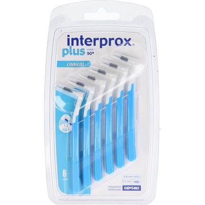 DENTAID INTERPROX plus conical blau Interdentalbürste 6 St Image