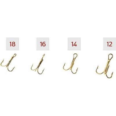 G Pucci Treble Hooks - Gold - Gold 12