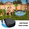 Mini cadre couverture de piscine ronde pliable bain pour animaux de compagnie Protection de piscine étanche à la pluie couverture solaire accessoires de piscine anti-poussière G7Q9