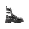 Stiefeletten - Alexander McQueen - Schwarz/Weiß - Leder