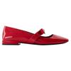 Gianni Schleifen Flache Schuhe - Versace - Leder - Rot