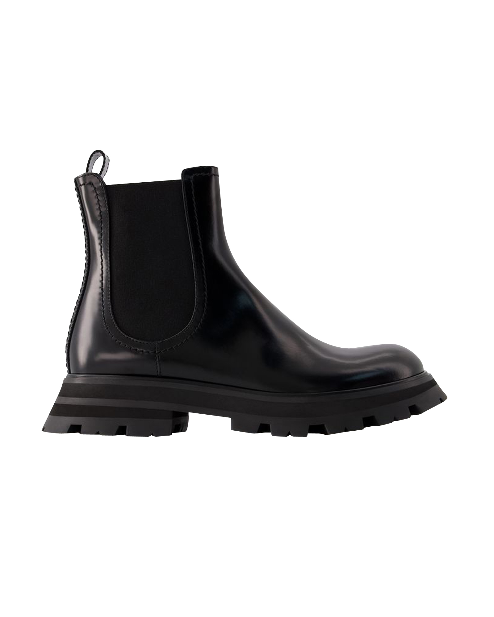 Chelsea-Stiefel - Alexander McQueen - Leder - Schwarz