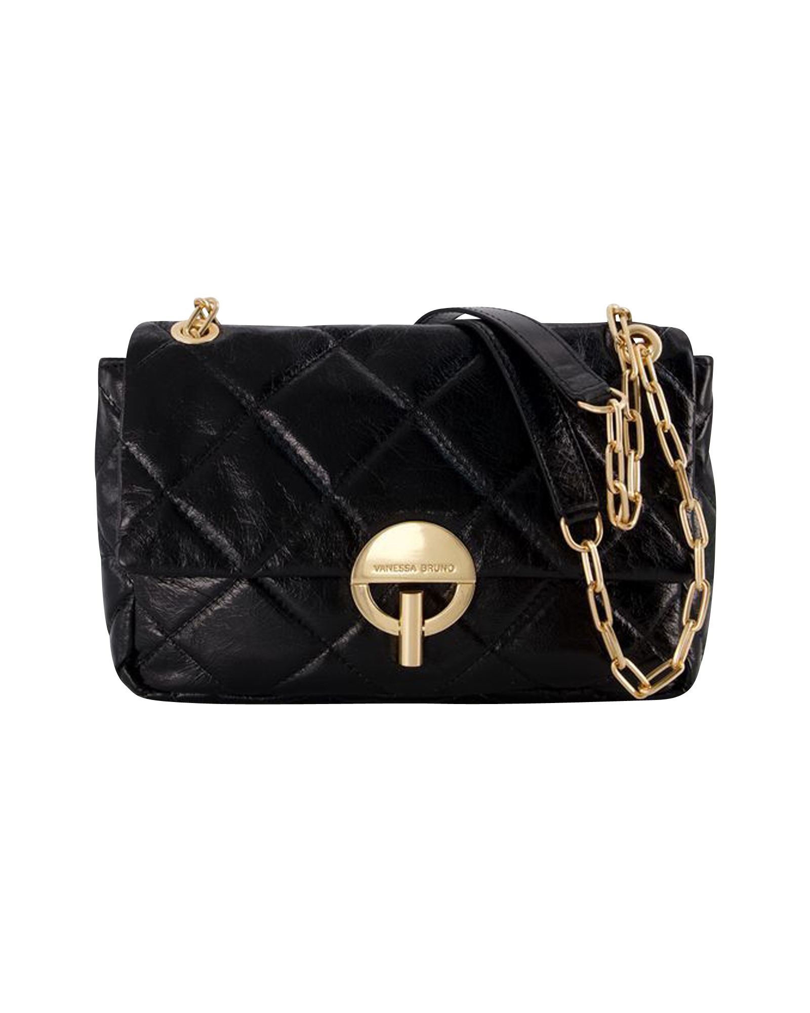 Moon Mm Tasche - Vanessa Bruno - Leder - Schwarz Image