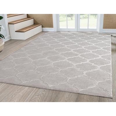 Teppich THE CARPET "Knight", beige, B:140cm H:12mm L:200cm, Polyester, Teppiche, moderner Wohnzimmer Teppich elegant glänzender Flor Image
