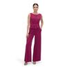 Overall VERA MONT "Vera Mont Jumpsuit mit weitem Bein", Damen, Gr. 34, Normalgrößen, rosa (sweet berry), Cru00eape, Obermaterial: 95% Polyester, 5% Elasthan. Futter: 100% Polyester., elegant, ausgestellt, U-Boot-Ausschnitt, ohne Ärmel, Overalls,...