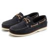 Bootsschuh ELBSAND, Damen, Gr. 39, blau (marine), Obermaterial: 100% Rindsleder. Futter: 100% Rindsleder. Decksohle: 100% Lederimitat. Laufsohle: 100% Synthetik, unifarben, kontrastfarbene Details, klassisch, Schuhe, Slipper, Halbschuh, Slip-Ons aus...