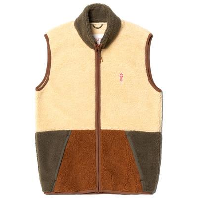 Revolution - Fleece Vest in Block Colors - Fleeceweste Gr S beige/braun Image