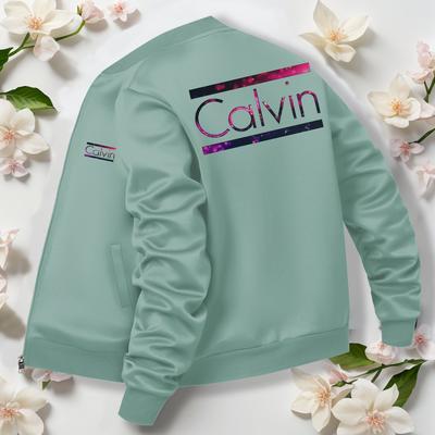 TEMU Spring Autumn Winter Printed Women's Casual Jacket With Stand Collar Zipper Long Sleeve Coat Image