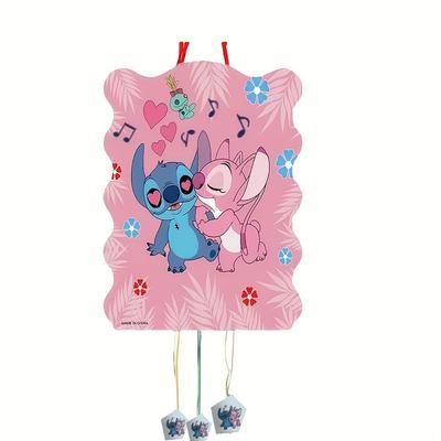 TEMU Stitch & Paper Piñatas - Vibrant Character Designs For Birthday, Graduation, And Holiday Parties - Home Event Decorations, Party Decorations|colorful Character Decor|paper Craft Deco Image