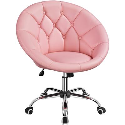 TEMU Costoffs Desk Chair Ergonomic Office Chair Vanity Chair Height Adjustable Office Chair Home Office Chair Upholstered Chair Swivel Chair Image