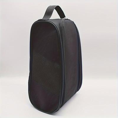 TEMU Portable Golf Shoe Buggy Bag With Mesh Ventilation & Sturdy Handles - Shoe Organizer For Golf Course, Travel, Sports Equipment Storage, Padded Interior Divider, Golf Bag