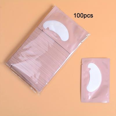 TEMU 100 Patches For Eyelash Grafting, Water Gel Lashes Eye Patch Beauty Tool Image