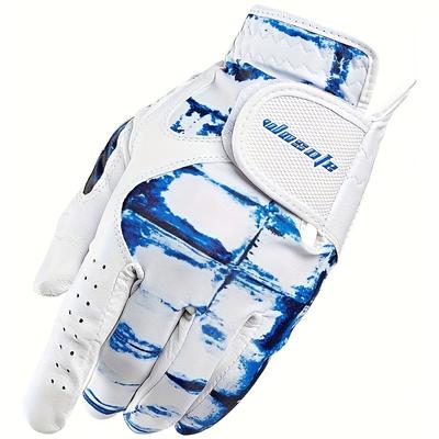 TEMU 's Golf Glove Left Hand Elastic Lycra Material Comfortable Breathable Non-slip Wear-resistant Image