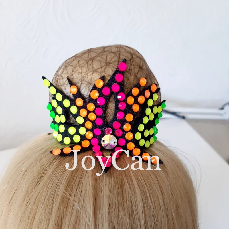 JoyCan Rhythmische Gymnastik Haaraccessoire Dutt-Haarteil Rhythmische Gymnastik Krone Eiskunstlauf Haardutt Tanzdutt Zubehör Image