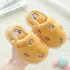 Größe 22-27 Jungen Mädchen Schuhe Säugling Hausschuhe Kleinkind Kleinkind Plüsch Cartoon Obst