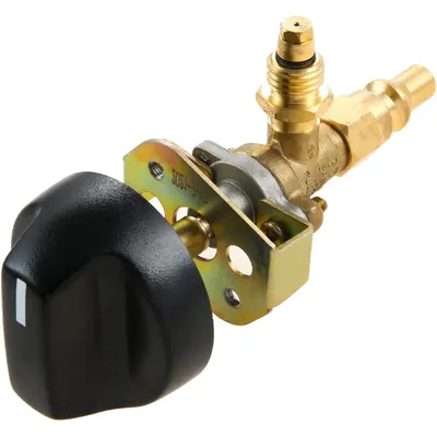1pc Control Valve with M12x1.5 Thread and 1/4" Quick Disconnect Plug for Olympian 5500 5100 Weber 200 Gas Grill Valve