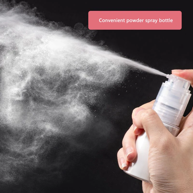 Nachfüllbare Zerstäuberflaschen für Reisen, transparente Pulversprühflasche, Baby-Puderspender, abnehmbar, für Reisen, durchsichtiger Kunststoff Image