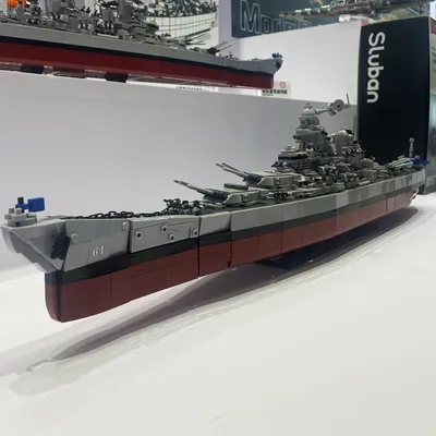 1739PCS WW2 USS Missouri Schlachtschiff Bausteine Militär Kriegsschiffe Navy Flotte Modell Ziegel Spielzeug Für Kinder Geburtstag Geschenk Moc Image