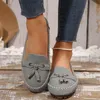 Ankunft Frühling Damenschuhe Plus Größe 44, flache Schuhe zum Hineinschlüpfen, lässige Slipper,