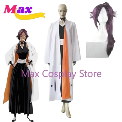 Max Anime New Bleach 2th Yoruichi Shihouin Cosplay Kostüm Set Halloween Kostüme für Frauen Männer Image