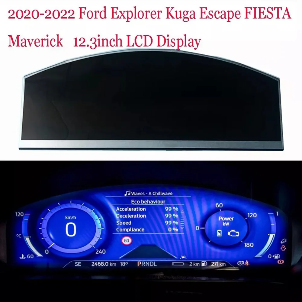 Für Ford Explorer Kuga Escape FIESTA Maverick 2020 2021 2022 Instrument Cluster Dashboard 12,3 "Zoll Original LCD Display Image