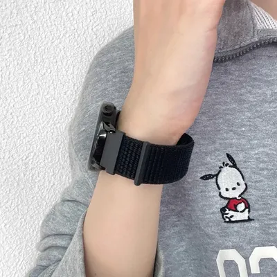 20mm 22mm Nylon Schlaufenarmband für Samsung Galaxy Watch 7-FE 6/5/pro/4/Classic/active2 40-44mm Sportarmband Huawei GT 5-4-3-2 Band Image