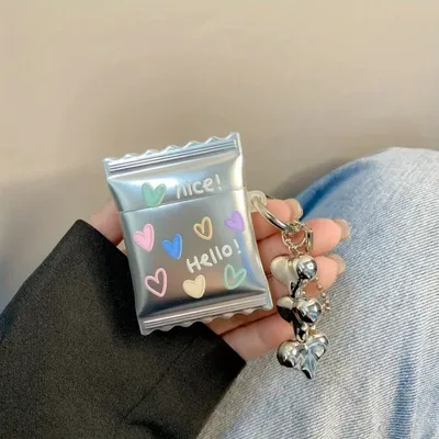 [Tx 5A11] Galvanisierte Farbe Liebe für AirPods Pro Schutzhülle Apple 3rd Generation Bluetooth Hülle AirPods 2 Kopfhörerhülle Image
