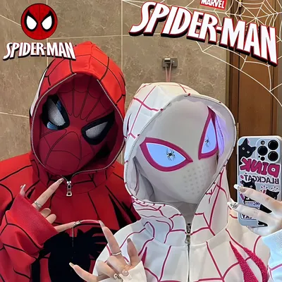 Gwen Ghost Spider Maske Halloween Cosplay Kostüm Spiderman Maske Peter Parker Erwachsene Spider-Man Image