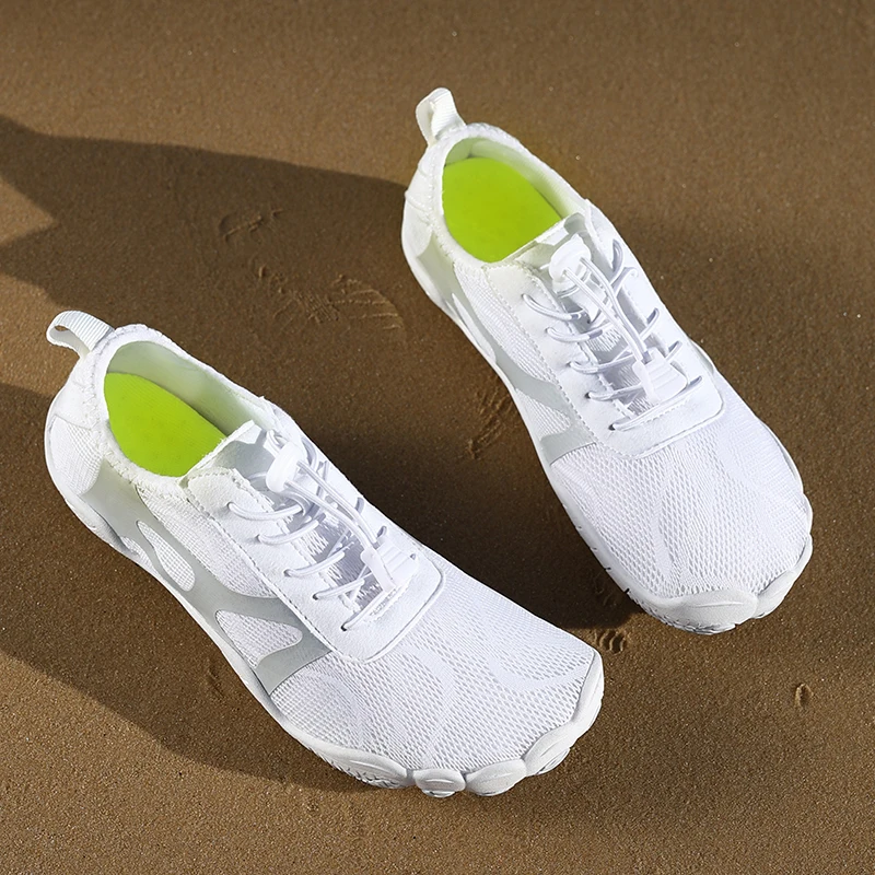 Watschuhe für Herren und Damen, Sommer, Outdoor, Barfuß-Strandschuhe, rutschfest, verschleißfest, schnell trocknend, atmungsaktiv, Upstream-Schuhe aus Mesh Image
