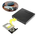 Custodia per DVD esterna portatile USB e tipo C Custodia per lettore di dischi ottici da 12,7 mm/9,5