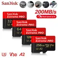 Scheda micro SD video SanDisk V30 Extreme PRO 4K per drone Action Camera Phone A2 U3 C10 scheda di memoria microSDXC 32G 64G 128G 256G