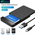 Custodia per HDD/SSD da 2,5 Custodia adattatore da SATA a USB 3.1/3.0 Custodia per disco rigido esterno HD da 6 Gbps per custodia USB-C di tipo HDD per disco