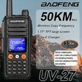 UV-27 Walkie Talkie Baofeng Frequenza di copia wireless ad alta potenza NOAA 999CH UHF VHF FM Radio portatile a 2 vie a lungo raggio di tipo C
