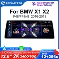 Autoradio 12,8" 2.5D 2K per BMW F48 F49 X1 X2 2016-2020, Wireless CarPlay, Android Auto, Lettore