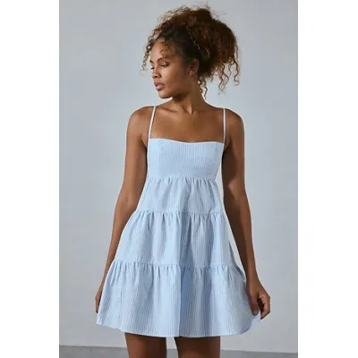 Kimchi Blue Zosia Babydoll Dress - Blue XL at Urban Outfitters