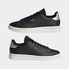 Sneaker ADIDAS SPORTSWEAR "URBAN COURT SCHUH", Gr. 38,5, core schwarz, sanftes weiß, cyber metallic, Synthetik, sportlich, Schuhe