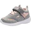 Sneaker KANGAROOS "KY-Chummy EV", Gr. 28, grau (grau, rosa), Textil, sportlich, Schuhe, mit praktischem Klettverschluss