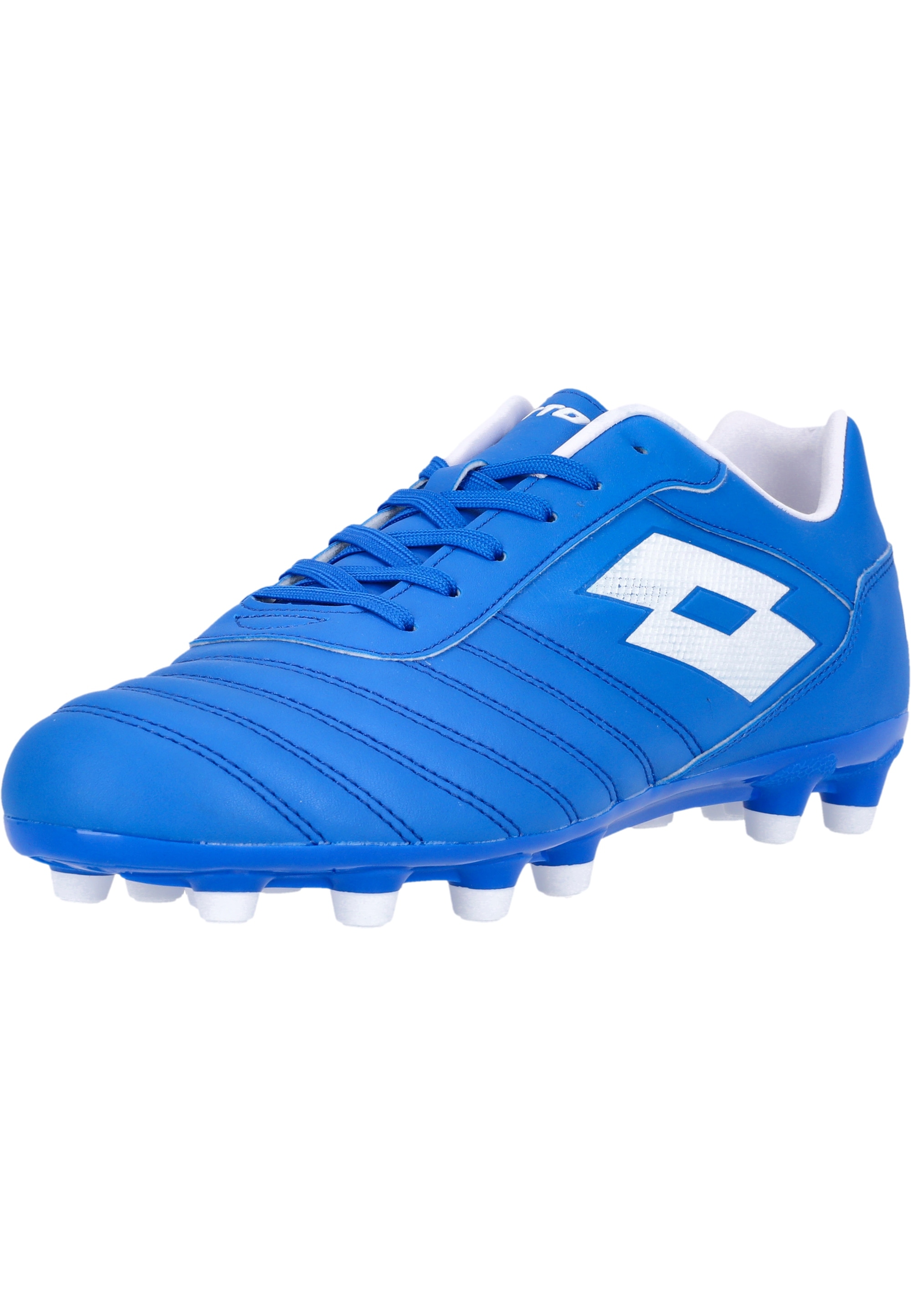 Fußballschuh LOTTO "Stadio 700 AGM", Herren, Gr. 40, blau (blau, weiß), Synthetik, Schuhe Fußballschuh, mit funktionalen Features