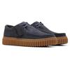 Schnürschuh CLARKS "Torhill Lo", Herren, Gr. 42, blau (navy), Veloursleder, casual, Schuhe, Freizeitschuh, Halbschuh, Schnürschuh mit herausnehmbarem Fußbett