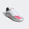 Fußballschuh ADIDAS PERFORMANCE "F50 MESSI CLUB KUNSTRASEN E KINDER", Gr. 31, cloud weiß, lucid rot, silber metallic, Synthetik, sportlich, Schuhe