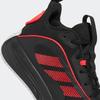 Basketballschuh ADIDAS SPORTSWEAR "OWNTHEGAME 3.0", Gr. 43, core schwarz, lucid rot, cloud weiß, Synthetik, Textil, sportlich, Schuhe