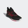 Basketballschuh ADIDAS SPORTSWEAR "OWNTHEGAME 3.0", Gr. 42, core schwarz, lucid rot, cloud weiß, Synthetik, Textil, sportlich, Schuhe
