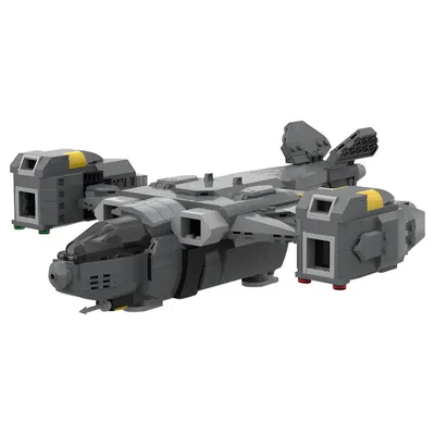 MOC Beliebte Spiele Helldivers 2 Pelican Shuttle Ziegel Modell Helldivers 2 Pelican Shuttle Image